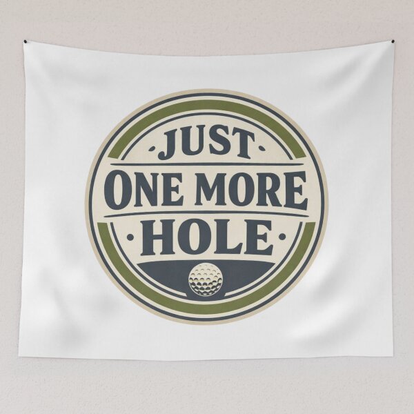Item preview, Just One More Hole – Funny Golf Humor T-Shirt designed and sold by RMTrendy.