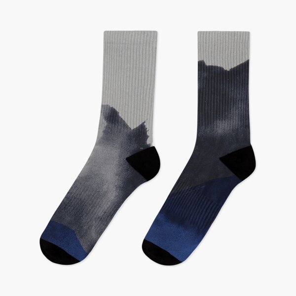 Item preview, The Tidal Shift – Modern Minimalist Blue and Grey Print designed and sold by 3721 Gallery.