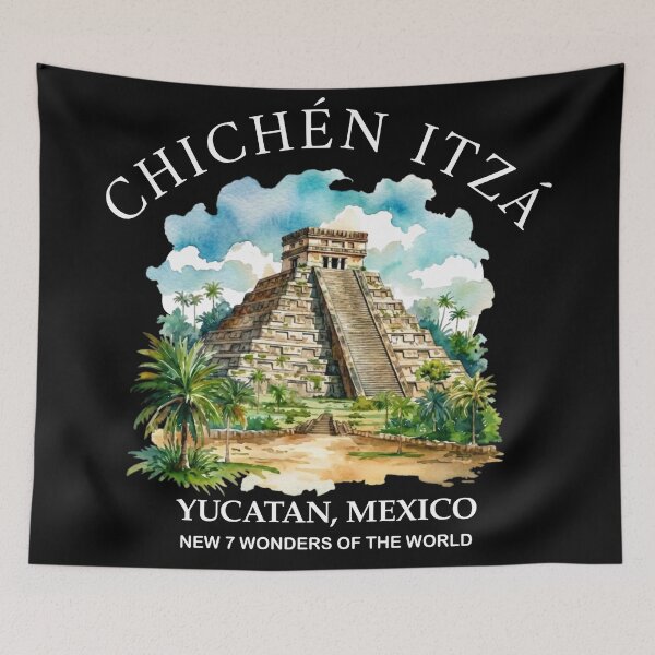 Item preview, Mayan Wonder: Chichen Itza Pyramid designed and sold by Shopeon Designs.