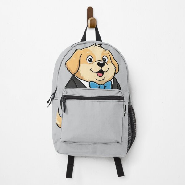 Item preview, Dapper Golden Retriever in a Tuxedo with Blue Bow Tie designed and sold by ToonyTeez.