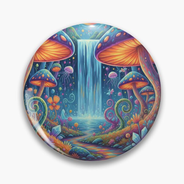 Item preview, Psychedelic Mushroom Forest designed and sold by Flex & Fur.