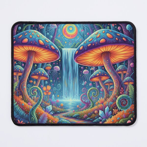 Item preview, Psychedelic Mushroom Forest designed and sold by Flex & Fur.
