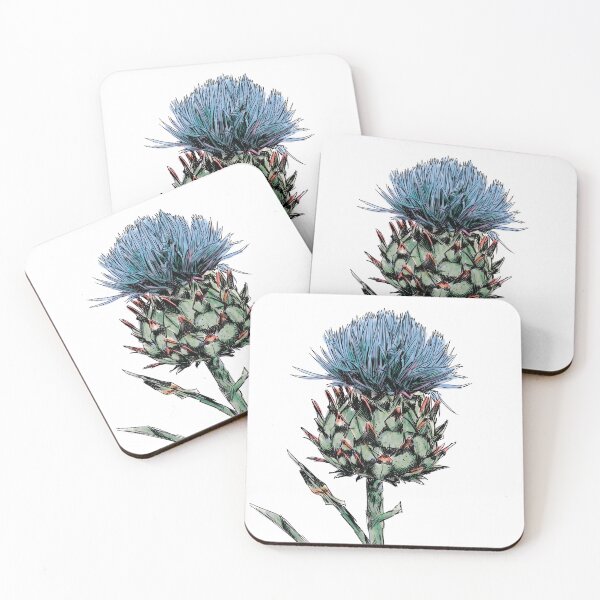 Item preview, Artichoke Flower Botanical Illustration Pen and Ink designed and sold by Nathan Graves Art.