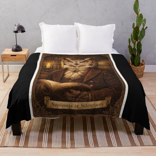 Item preview, Wise Scholar Owl Victorian Portrait - Dark Academia Vintage Art designed and sold by freackly.
