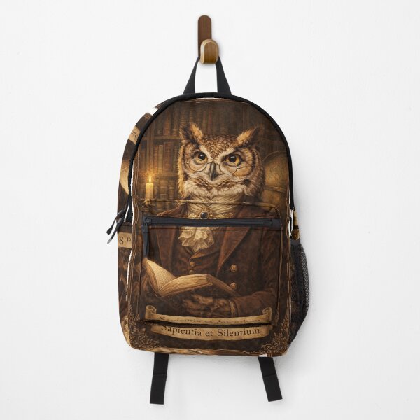 Item preview, Wise Scholar Owl Victorian Portrait - Dark Academia Vintage Art designed and sold by freackly.