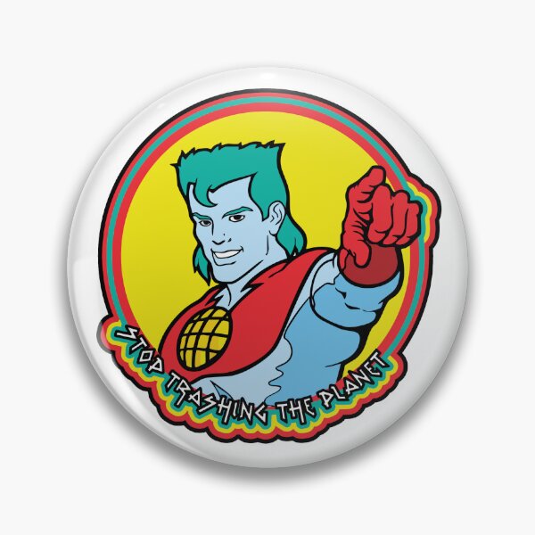Item preview, Stop Trashing the Planet Captain Planet Illustration designed and sold by Andrew Call.