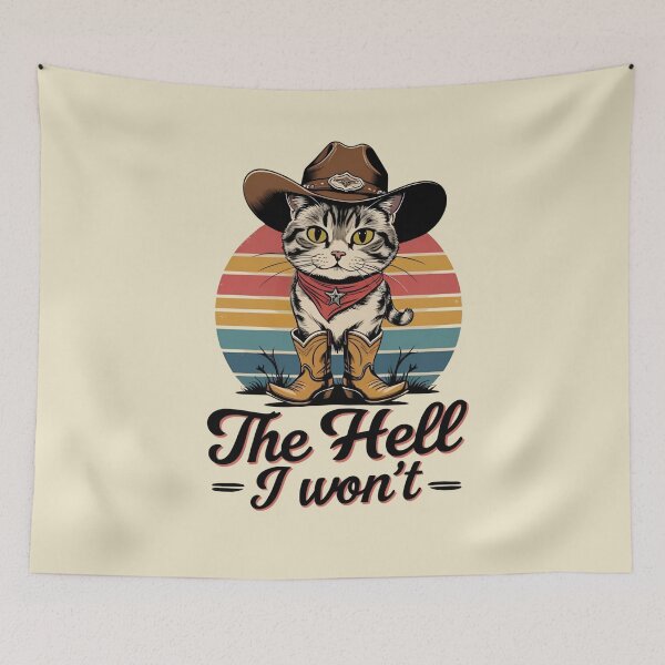 Item preview, THE HELL I WON'T CAT designed and sold by BKDIGITALSHOP.