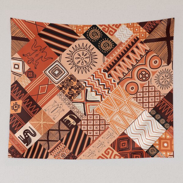Item preview, African-Style Joyful Journey Geometric Abstract Designs Pattern  designed and sold by DEC02.