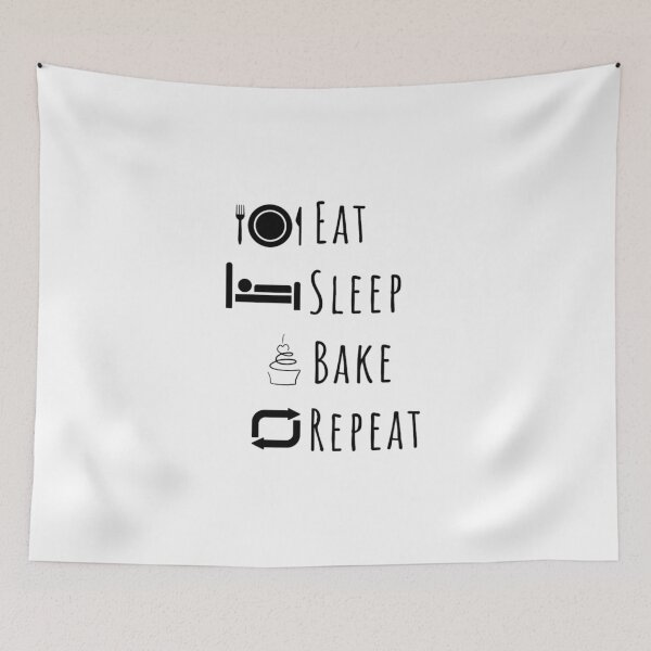 Item preview, Eat, Sleep, Bake, Repeat designed and sold by DixieGirlStudio.