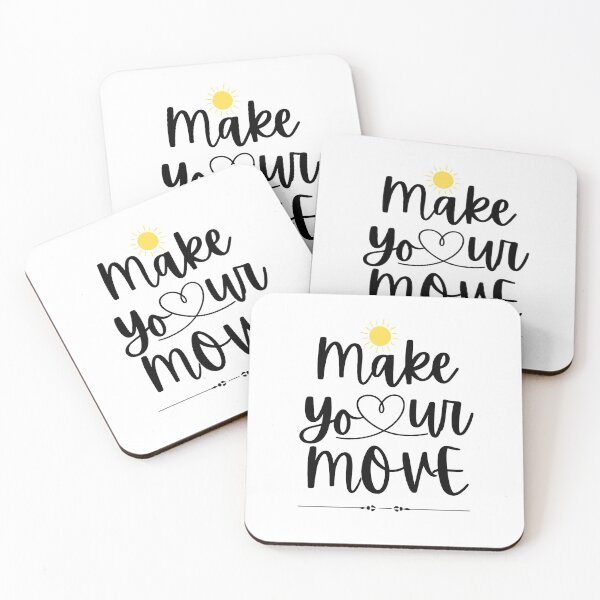 Item preview, Make Your Move – Minimal Motivational Quote Design | Bold Encouraging Typography Art designed and sold by AESTHETIC-FLAIR.