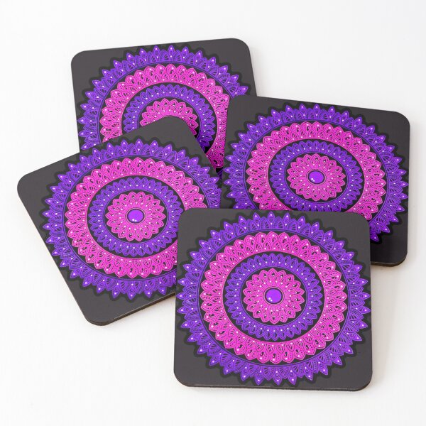 Item preview, Pink & Purple Mandala Art | Handmade Spiritual Wall Decor designed and sold by RadharaniStudio.
