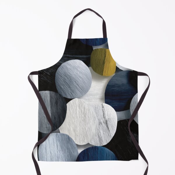 Item preview, Textured Abstract Black White and Yellow Circles designed and sold by DGtaLrtcom.