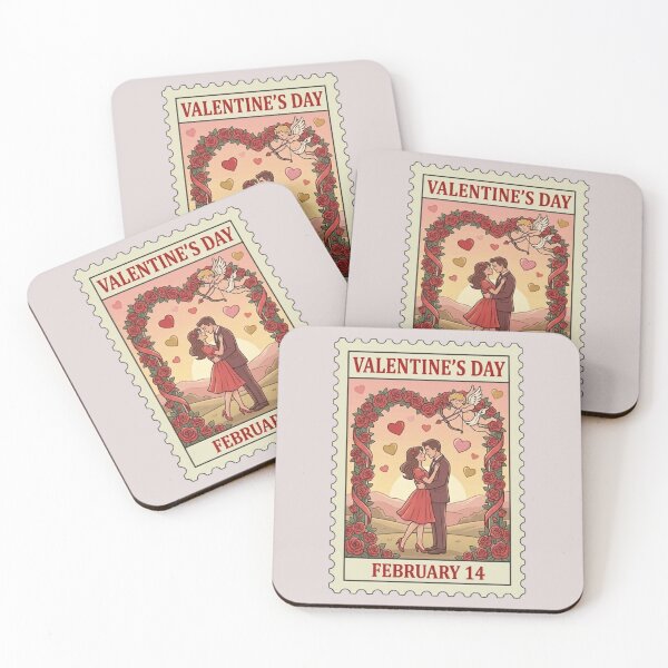 Item preview, Valentine’s Day Vintage Postage Stamp designed and sold by allaboutstamps.