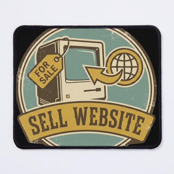 Item preview, Vintage Sell Website Badge - Retro Tech Entrepreneur designed and sold by TSE DESIGN.
