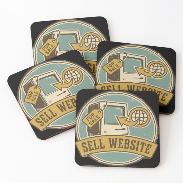 Item preview, Vintage Sell Website Badge - Retro Tech Entrepreneur designed and sold by TSE DESIGN.