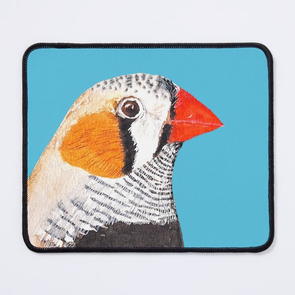 Item preview, Australian Zebra Finch bird watercolour painting designed and sold by art-elodie-g.