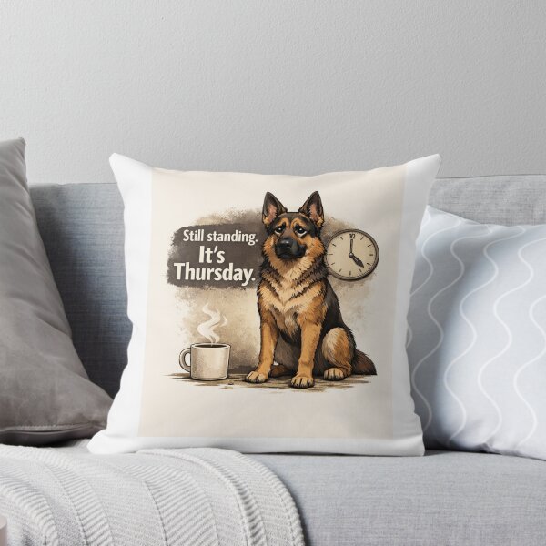 Item preview, Still Standing – German Shepherd Thursday Mood designed and sold by Zampettalibera.
