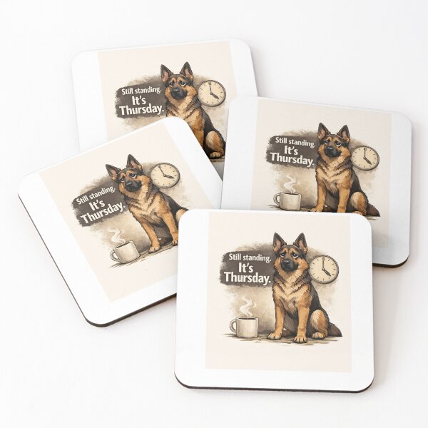 Item preview, Still Standing – German Shepherd Thursday Mood designed and sold by Zampettalibera.