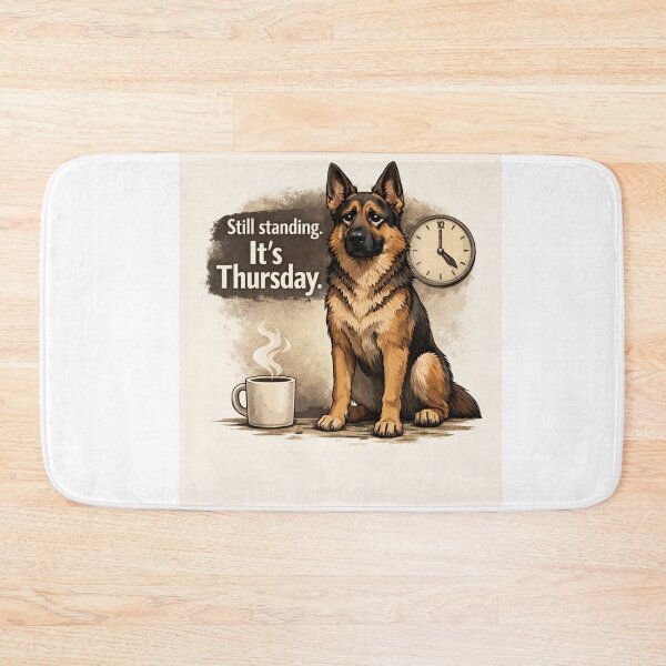 Item preview, Still Standing – German Shepherd Thursday Mood designed and sold by Zampettalibera.
