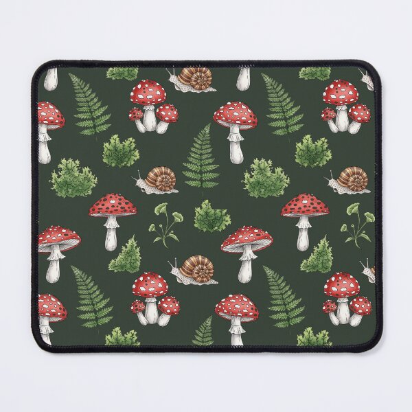 Item preview, Cottagecore Mushroom Pattern - Vintage Botanical Forest Wallpaper & Decor designed and sold by HappySproutArt.