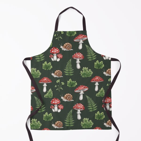 Item preview, Cottagecore Mushroom Pattern - Vintage Botanical Forest Wallpaper & Decor designed and sold by HappySproutArt.