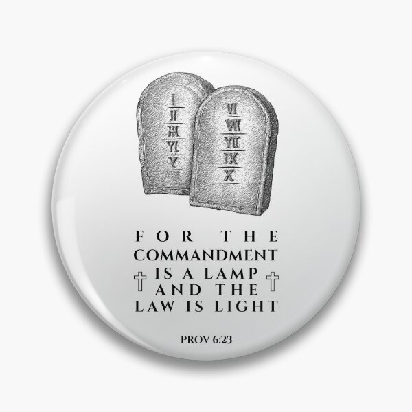 Item preview, Proverbs 6:23 Law Is Light Old Testament Verse designed and sold by Clothed in Scripture.
