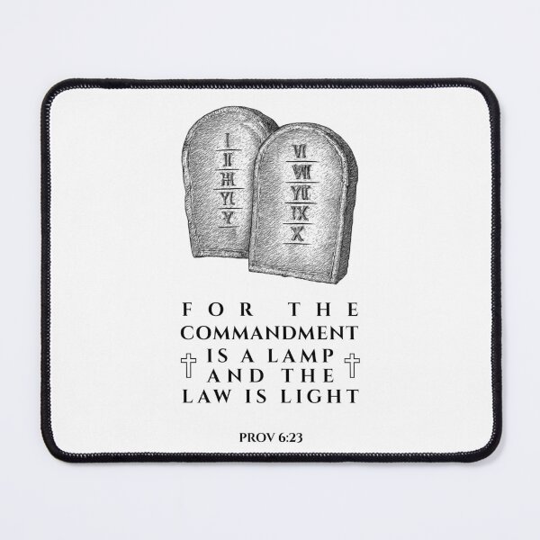 Item preview, Proverbs 6:23 Law Is Light Old Testament Verse designed and sold by Clothed in Scripture.