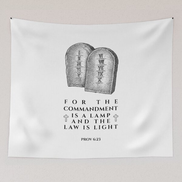 Item preview, Proverbs 6:23 Law Is Light Old Testament Verse designed and sold by Clothed in Scripture.