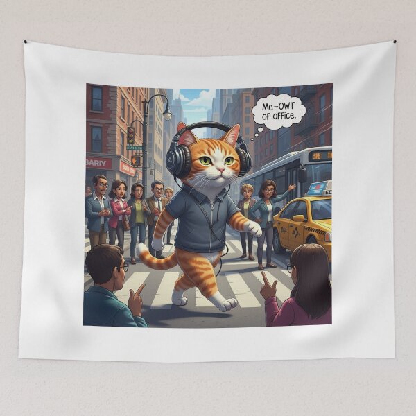 Item preview, Expert At Ignoring Humans Cat designed and sold by PetJoyPrintsCO.