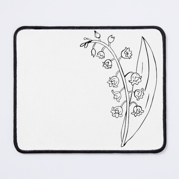 Item preview, Lily of the Valley (Black & White) - May Birth Month Flower designed and sold by keligraphie.