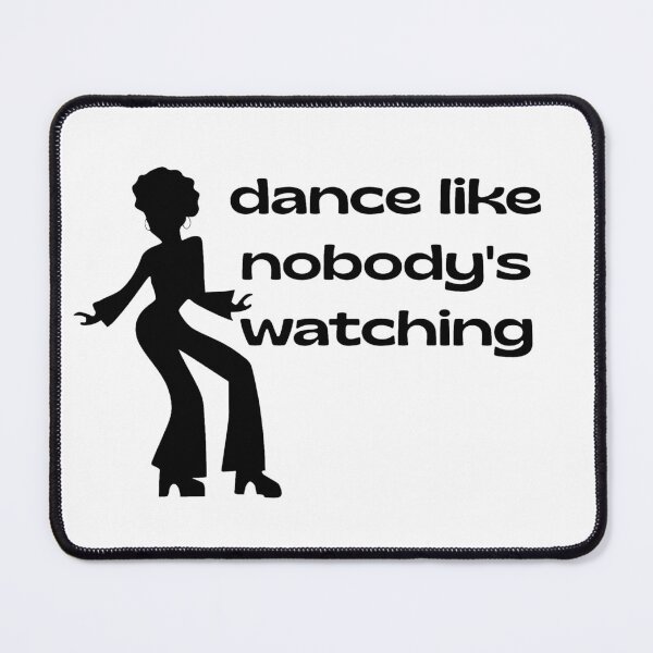 Item preview, Dance like nobodys watching - black type designed and sold by ABitOnTheSide.