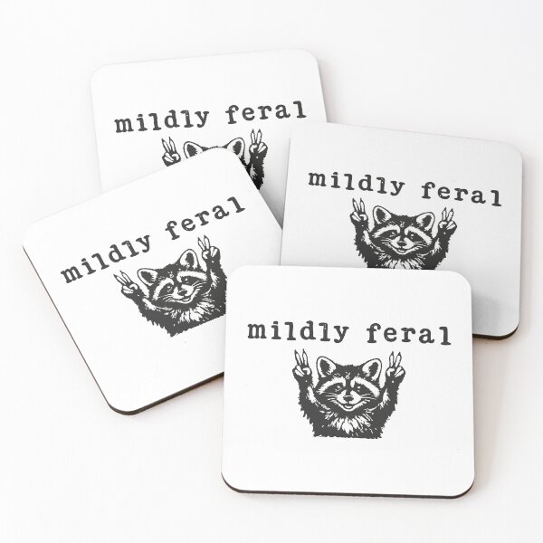 Item preview, Mildly Feral Raccoon designed and sold by CloudyPress.
