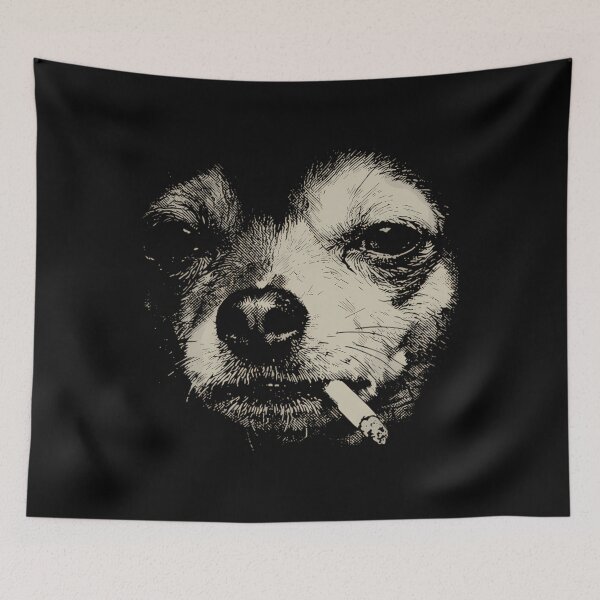 Item preview, Dog Smoking Cigarette Funny Chihuahua Meme designed and sold by Baby-Care.
