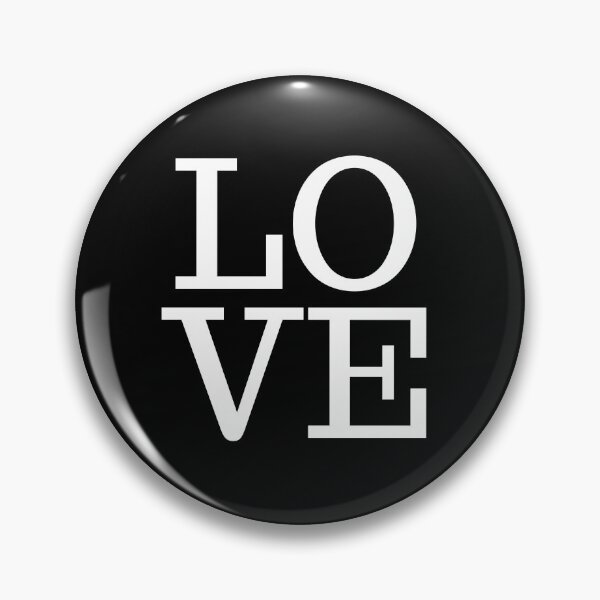 Item preview, LOVE (White on Black) designed and sold by JazzPWall.