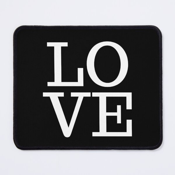 Item preview, LOVE (White on Black) designed and sold by JazzPWall.