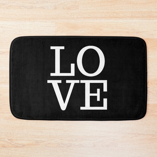 Item preview, LOVE (White on Black) designed and sold by JazzPWall.