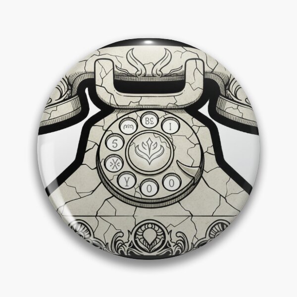 Item preview, Vintage Rotary Phone - Gothic Ink Nostalgia designed and sold by DBCDataStudio.