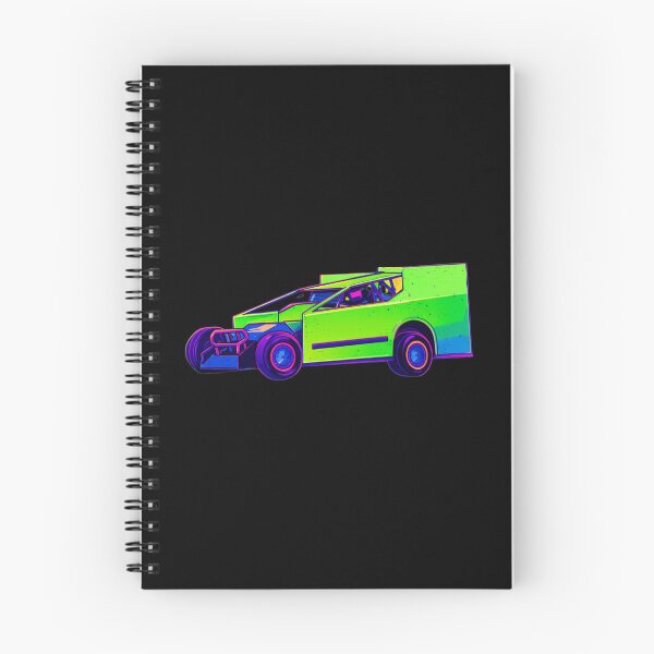 Item preview, Vaporwave Modified Race Car | Neon Green Dirt Track Racer designed and sold by MACodDesigns.