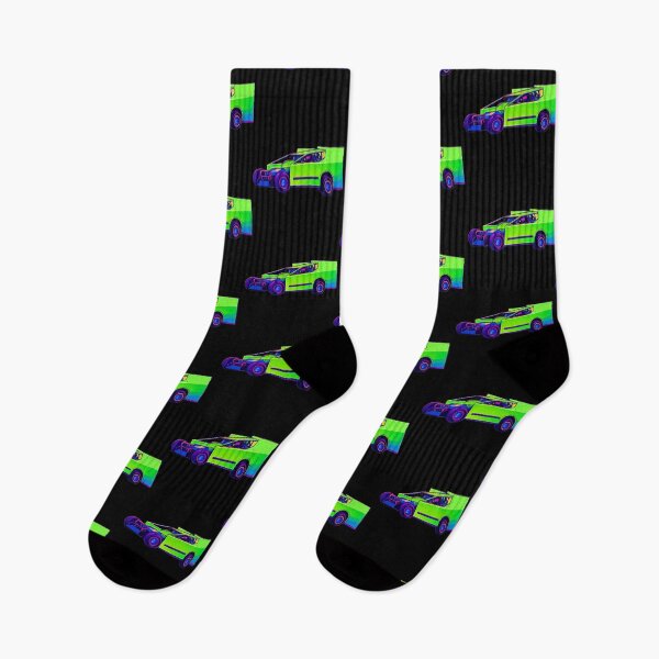 Item preview, Vaporwave Modified Race Car | Neon Green Dirt Track Racer designed and sold by MACodDesigns.