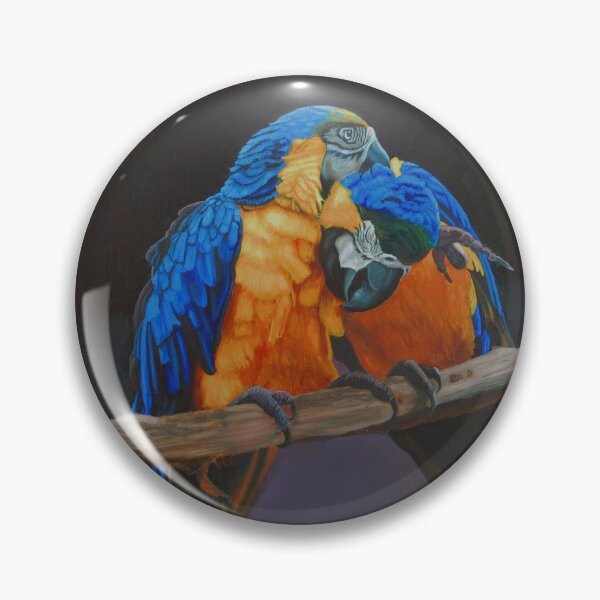 Item preview, Cupid and Psyche: Blue and Yellow Macaws designed and sold by jfkieckhefer.