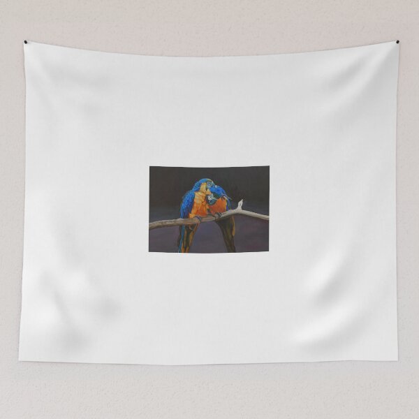 Item preview, Cupid and Psyche: Blue and Yellow Macaws designed and sold by jfkieckhefer.