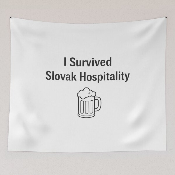 Item preview, I Survived Slovak Hospitality Funny Beer Quote. designed and sold by The-T-In-Retro.