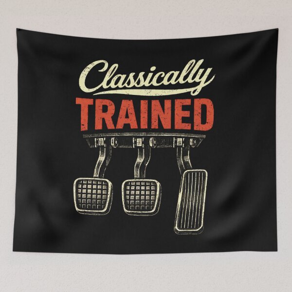 Item preview, Classically Trained Manual Car Pedals Driving Humor designed and sold by clothesy7.