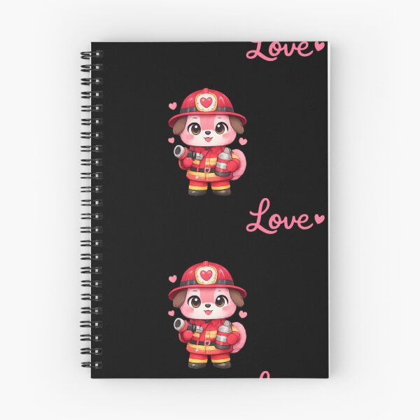 Item preview, Pink Firefighter Dog - Kawaii Animals designed and sold by DamioPolArt.