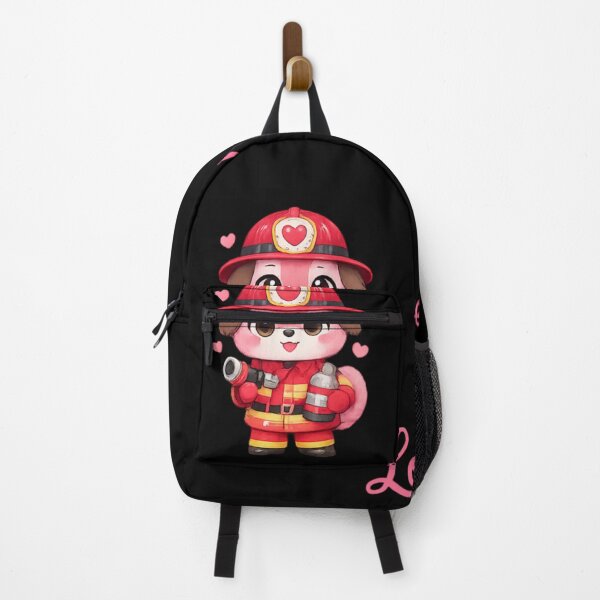Item preview, Pink Firefighter Dog - Kawaii Animals designed and sold by DamioPolArt.