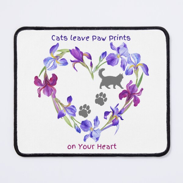 Item preview, Cats Leave Paw Prints On Your Heart designed and sold by MYCatStuff.