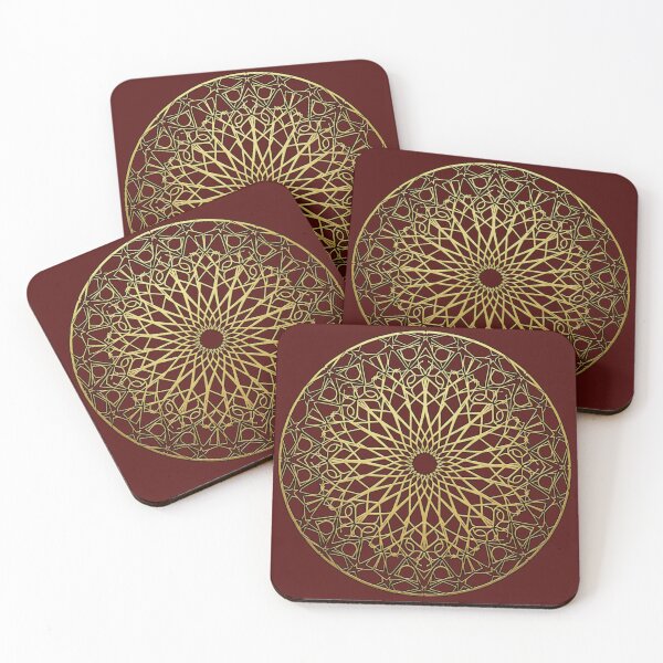 Item preview, Royal Gold Islamic Geometry (V.2) : Elegant Sacred Mandala & Arabesque Patterns designed and sold by D-Islamic.