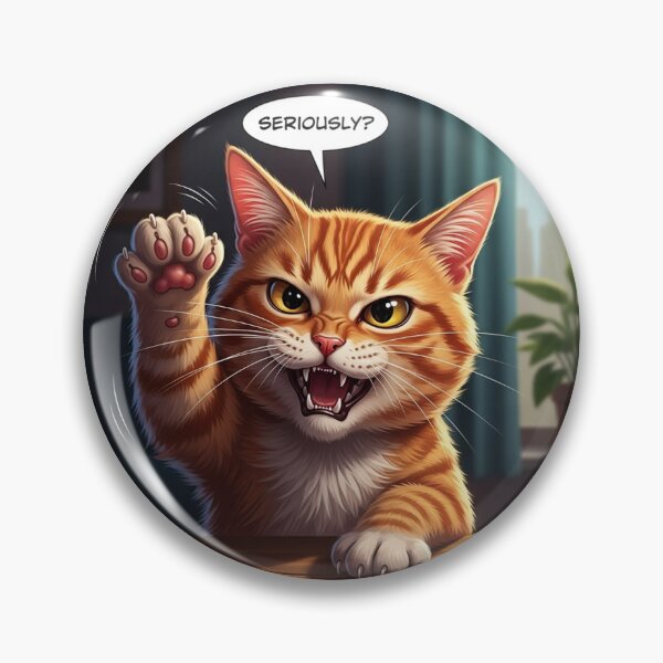 Item preview, Zero Patience Level Cat designed and sold by PetJoyPrintsCO.