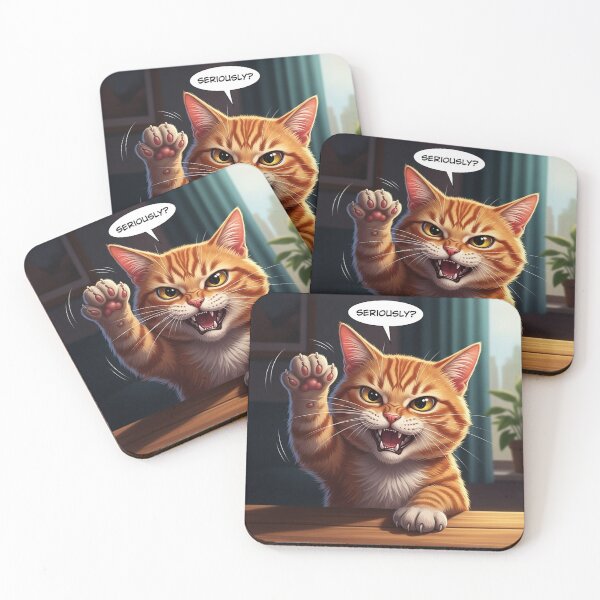 Item preview, Zero Patience Level Cat designed and sold by PetJoyPrintsCO.