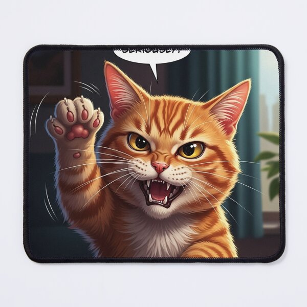Item preview, Zero Patience Level Cat designed and sold by PetJoyPrintsCO.